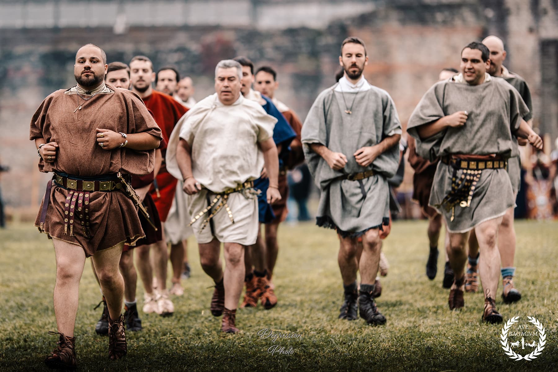 légionnaires romains entrainement course