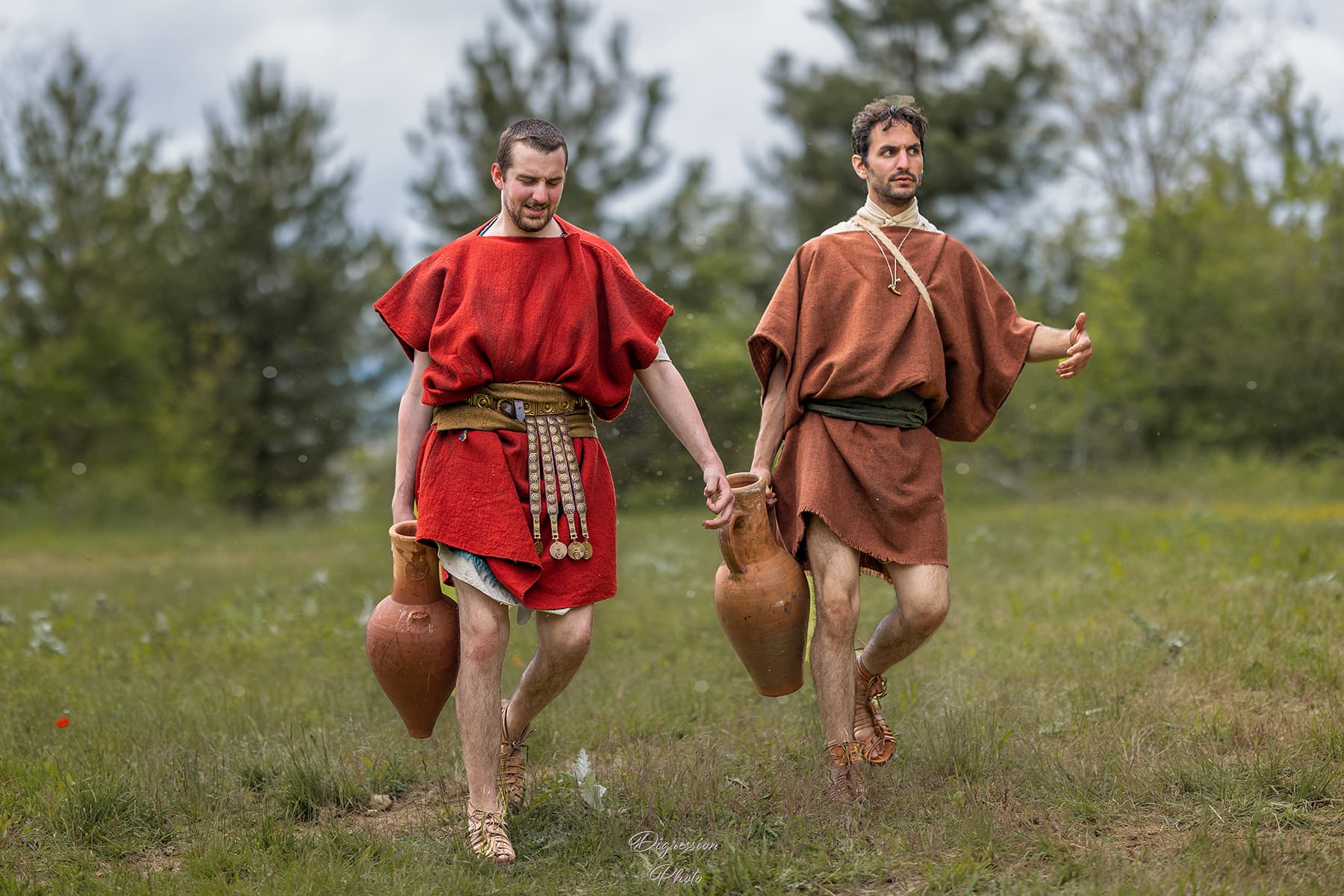 Légionnaires romains corvée d'eau
