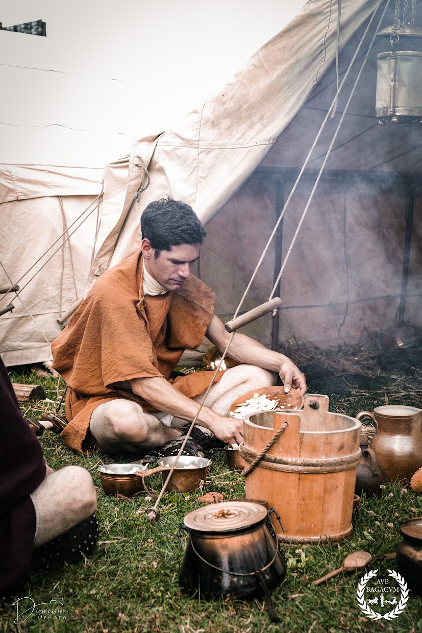 Légion romaine préparation repas